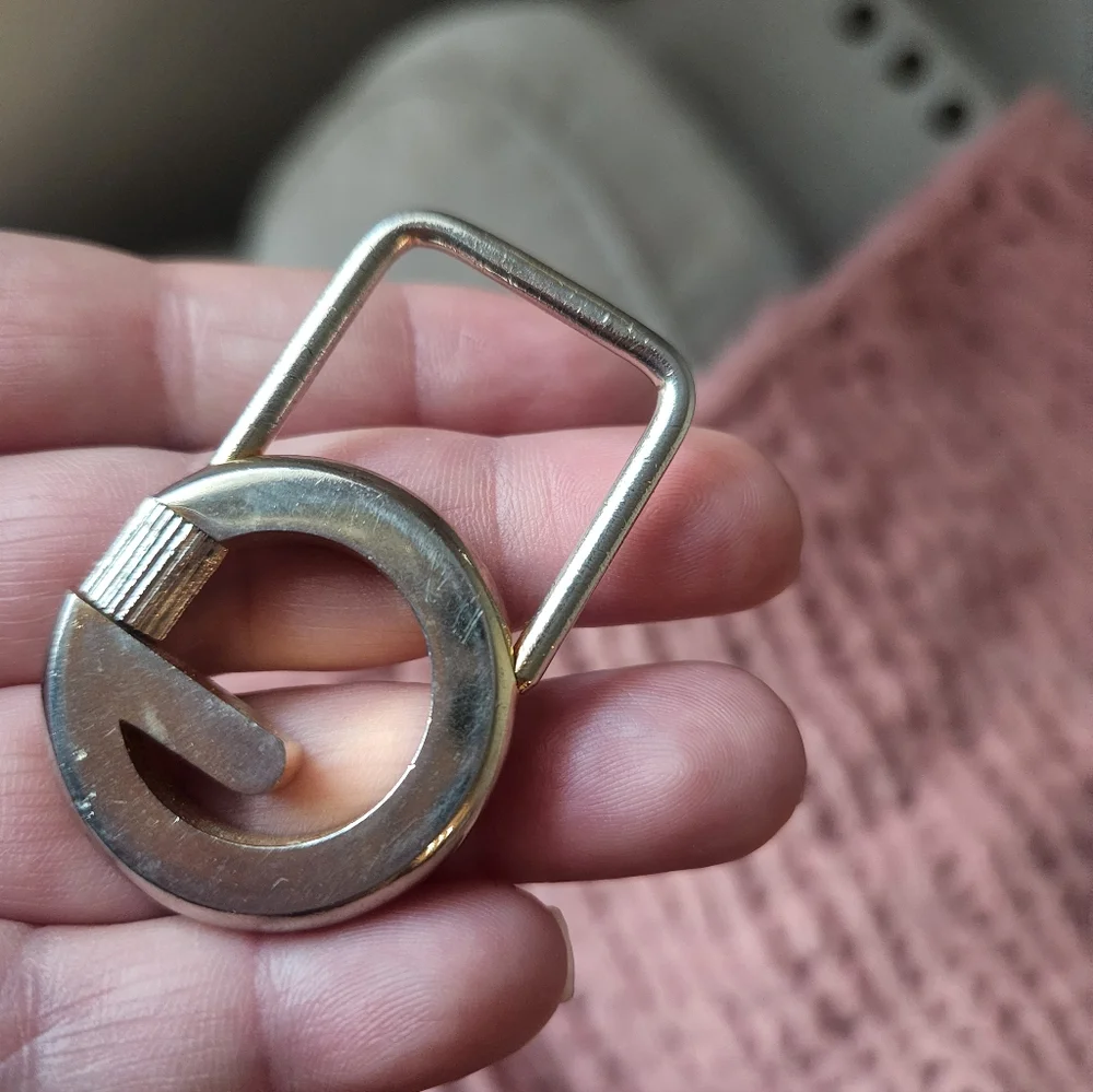Gucci Silver and Gold Belt Buckle Vintage